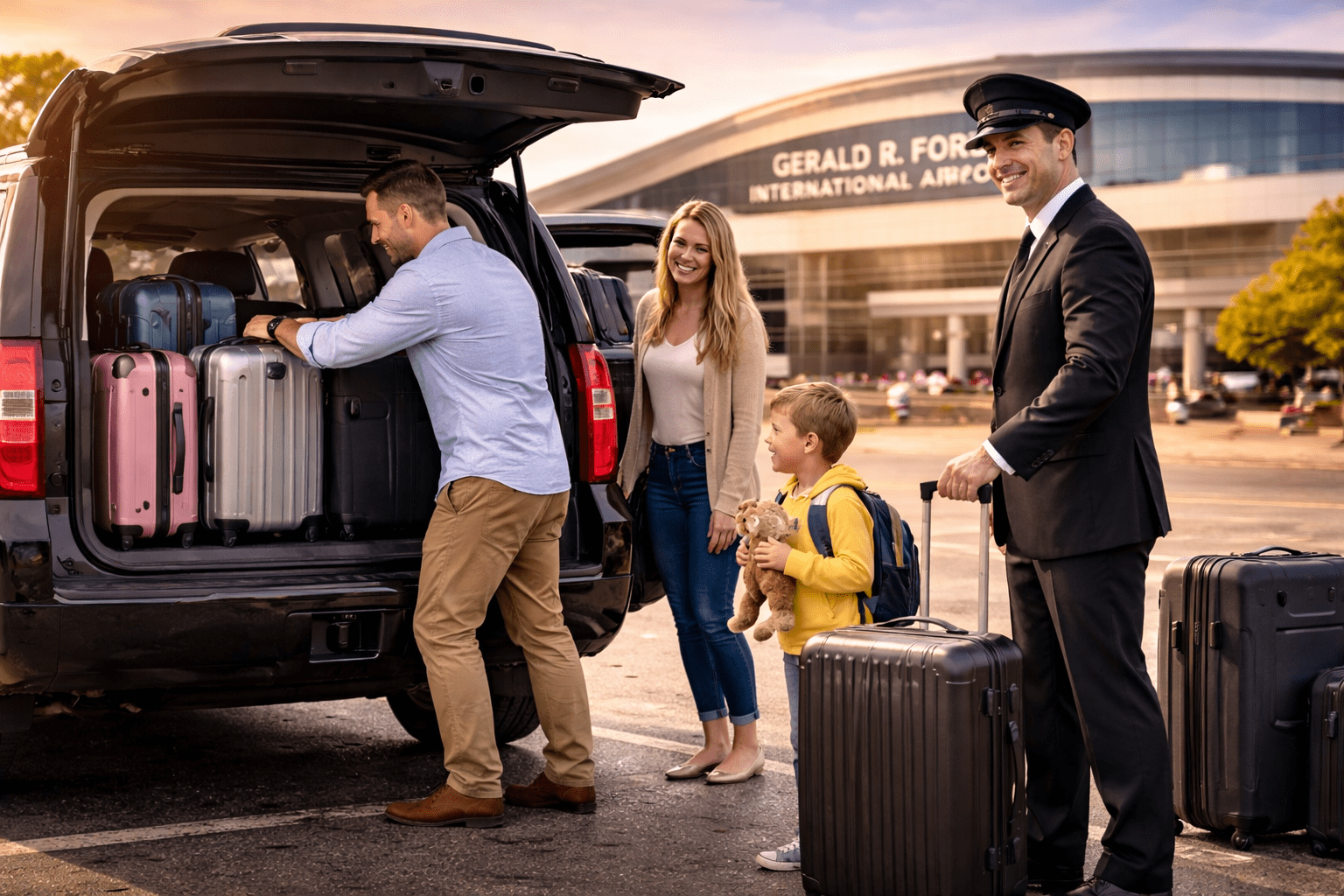Why Families Choose Black Car Services for Airport Transfers in Grand Rapids